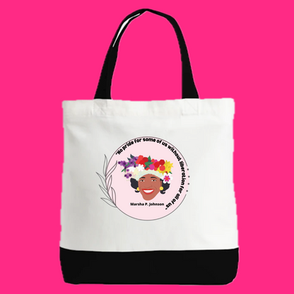 Marsha P. Johnson Quote Logo Tote Bag