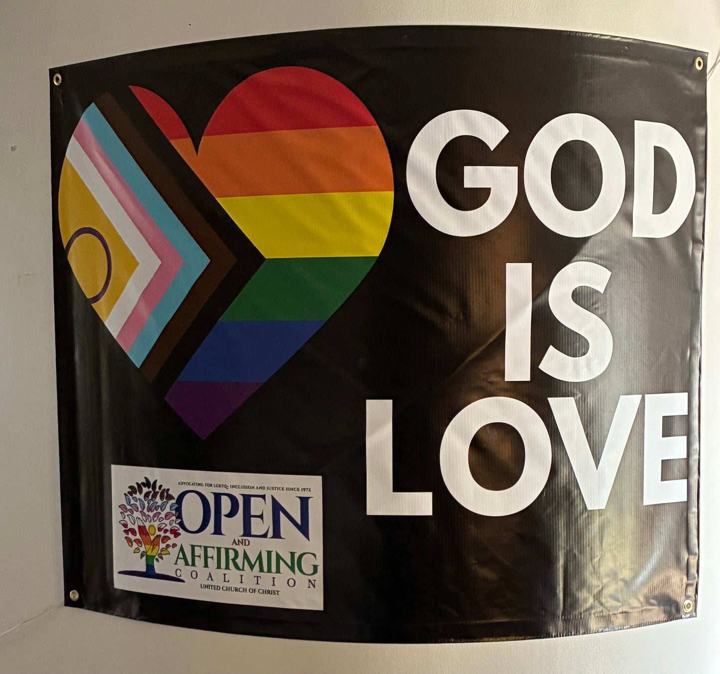 “God Is Love” Vinyl Banner – 4' x 3'