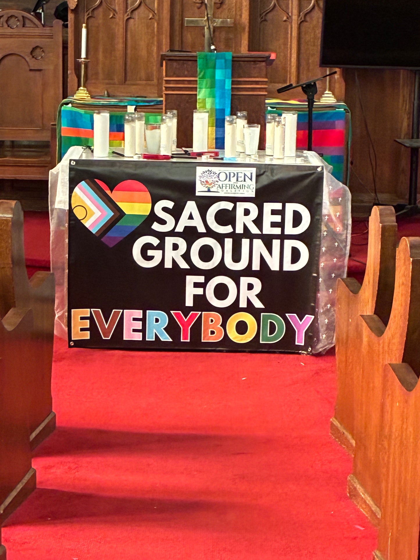 “Sacred Ground for Everybody” Vinyl Banner – 4' x 3'