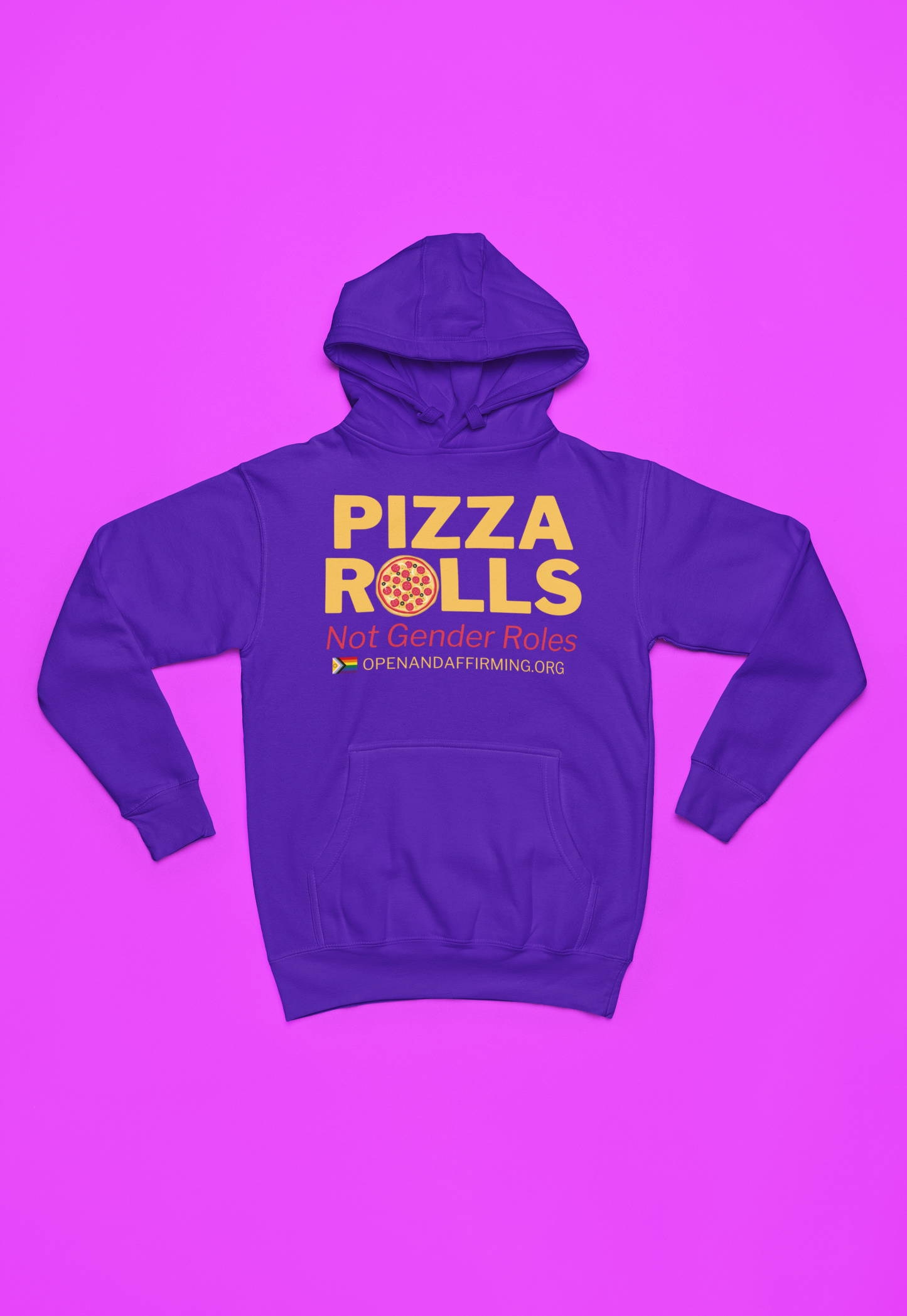 ONA Pizza Rolls not Gender Roles Hoodie (Purple)